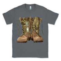 Charcoal Heather soldier boots Classic Tee - RanaPortraitStore