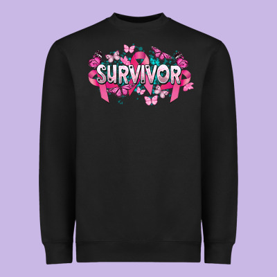 Cancer Survivor Cancer Awareness Heavyweight Sweatshirt Designed By Howdyjamesfarm