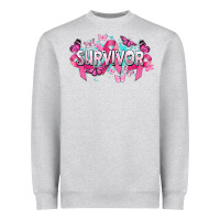 Heather Grey Cancer survivor Cancer Awareness Heavyweight Sweatshirt - HowdyJamesFarm