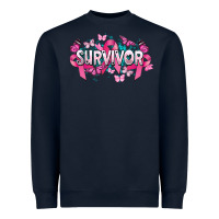 Navy Cancer survivor Cancer Awareness Heavyweight Sweatshirt - HowdyJamesFarm