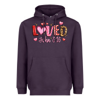 Plum loved john 3 16 Heavyweight Hoodie - LillyAllenDesigns