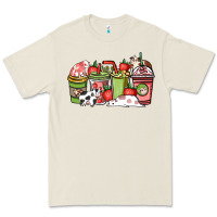 Bone cow and strawberry coffee cups Premium Tee - NancyCooperArtShop