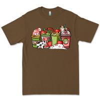 Cacao cow and strawberry coffee cups Premium Tee - NancyCooperArtShop