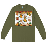 Christmas Gingerbread Cookies And Candy Cane Long Sleeve Tee | Teevron