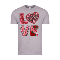 Vintage Zinc love  with pink gemstone Vintage Tee - RanaPortraitStore