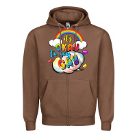 Chestnut its okay to say gay pride Zipper Hoodie - FaDigitalArtStudio