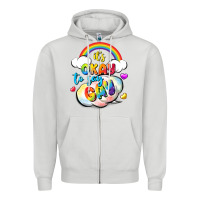Dove Grey its okay to say gay pride Zipper Hoodie - FaDigitalArtStudio