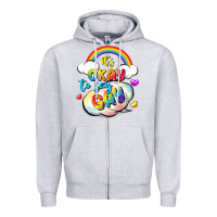Heather Grey its okay to say gay pride Zipper Hoodie - FaDigitalArtStudio