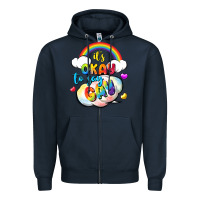 Navy its okay to say gay pride Zipper Hoodie - FaDigitalArtStudio