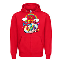 Red its okay to say gay pride Zipper Hoodie - FaDigitalArtStudio