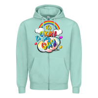 Seafoam its okay to say gay pride Zipper Hoodie - FaDigitalArtStudio