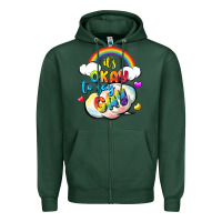 Sports Green its okay to say gay pride Zipper Hoodie - FaDigitalArtStudio
