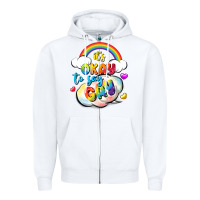 White its okay to say gay pride Zipper Hoodie - FaDigitalArtStudio