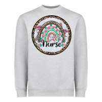 Heather Grey nurse coaster Heavyweight Sweatshirt - CowGirlArtShop