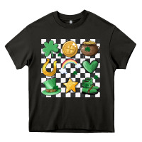 Asphalt checker board lucky charms Heavy Core Tee - MaliasSmallBusiness