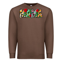 Chestnut floral animal print mama Premium Sweatshirt - CowhideDigitalArt