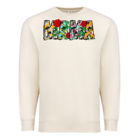 Sandshell floral animal print mama Premium Sweatshirt - CowhideDigitalArt