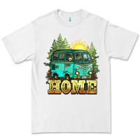 White camping caravan home Premium Tee - NancyCooperArtShop