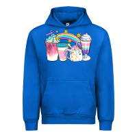 Cobalt Unicorn Coffee Cups Urban Hoodie - Artiststas