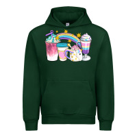Foreset Green Unicorn Coffee Cups Urban Hoodie - Artiststas