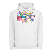Pigment Lunar Rock Unicorn Coffee Cups Urban Hoodie - Artiststas