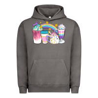 Pigment Tornado Unicorn Coffee Cups Urban Hoodie - Artiststas
