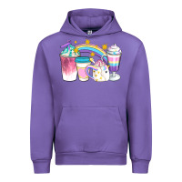 Tulip Unicorn Coffee Cups Urban Hoodie - Artiststas