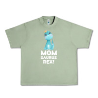 Oil Green Mommy Saurus Rex Mom Mom Gift Dino Urban Heavy Tee - Bettercallsaul