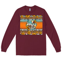 Burgundy sunflowers hexagon frame mama Long Sleeve Tee - Jasminsmagicworld