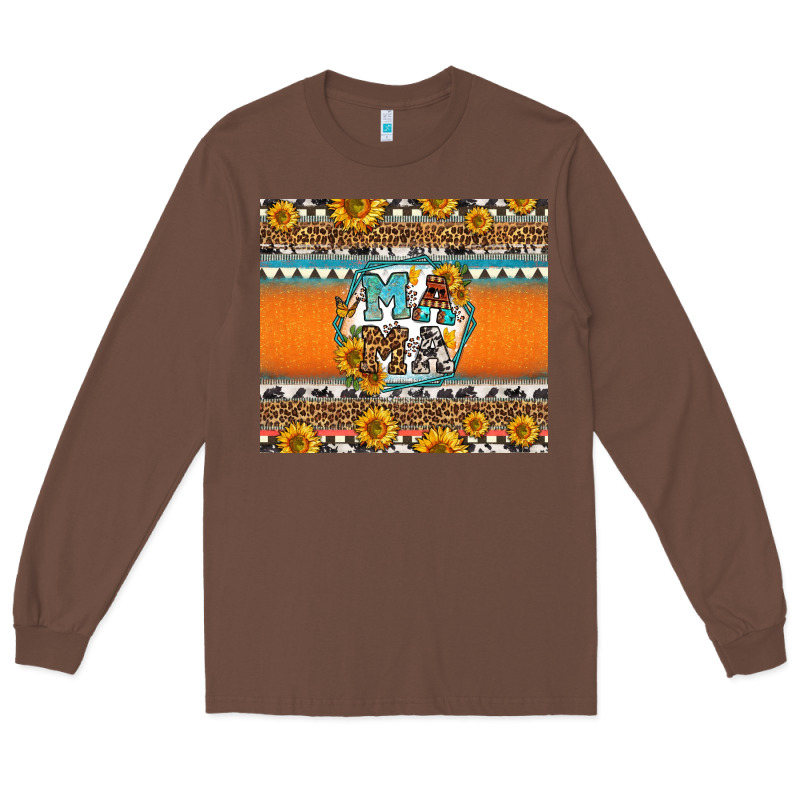 Sunflowers Hexagon Frame Mama Long Sleeve Tee by Jasminsmagicworld | Teevron
