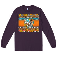 Plum sunflowers hexagon frame mama Long Sleeve Tee - Jasminsmagicworld
