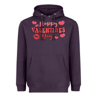 Plum happy valentine's day Heavyweight Hoodie - LillyAllenDesigns