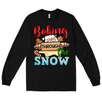 Black Baking through the snow Long Sleeve Tee - NancyCooperArtShop