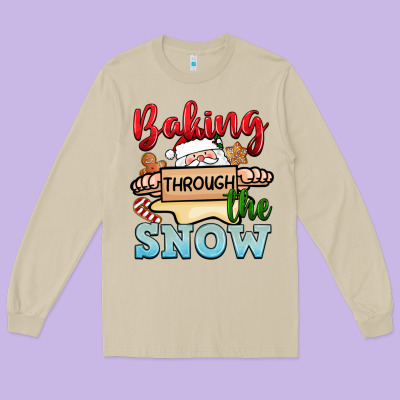 Baking Through The Snow Long Sleeve Tee Designed By Nancycooperartshop