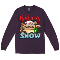 Plum Baking through the snow Long Sleeve Tee - NancyCooperArtShop