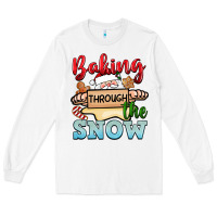 White Baking through the snow Long Sleeve Tee - NancyCooperArtShop