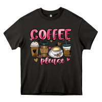 Asphalt coffee please Heavy Core Tee - MaliasSmallBusiness