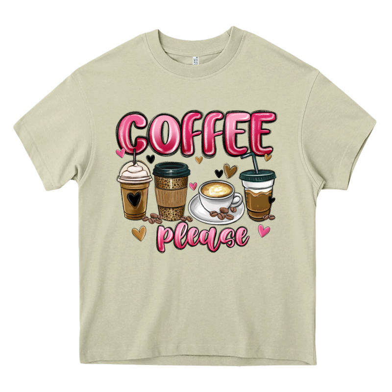Coffee Please Heavy Core Tee by MaliasSmallBusiness | Teevron