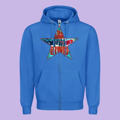 Oh My Stars Zipper Hoodie Designed By Fadigitalartstudio