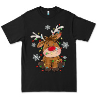 Black Christmas reindeer Premium Tee - MaliasSmallBusiness