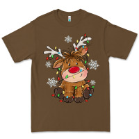 Cacao Christmas reindeer Premium Tee - MaliasSmallBusiness