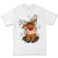 White Christmas reindeer Premium Tee - MaliasSmallBusiness
