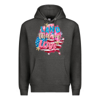 Charcoal Heather Merica leopard lightning bolt Premium Hoodie - FaDigitalArtStudio