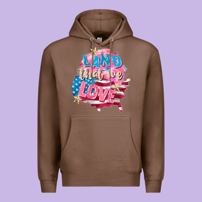 Merica Leopard Lightning Bolt Premium Hoodie Designed By Fadigitalartstudio