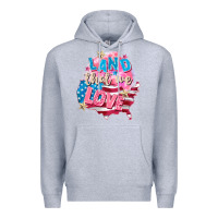 Heather Grey Merica leopard lightning bolt Premium Hoodie - FaDigitalArtStudio