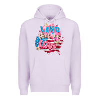 Lilac Merica leopard lightning bolt Premium Hoodie - FaDigitalArtStudio