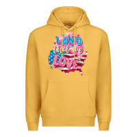 Mustard Merica leopard lightning bolt Premium Hoodie - FaDigitalArtStudio