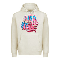 Oatmeal Heather Merica leopard lightning bolt Premium Hoodie - FaDigitalArtStudio