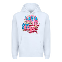 White Merica leopard lightning bolt Premium Hoodie - FaDigitalArtStudio