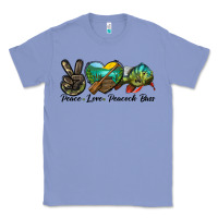 Colony Blue Peace Love Peacock Bass Classic Tee - LillyAllenDesigns